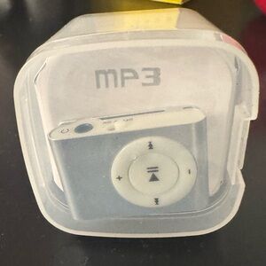 Silver MP3 Player with White Controls